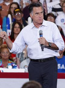 Mitt Romney campaigning in Ohio